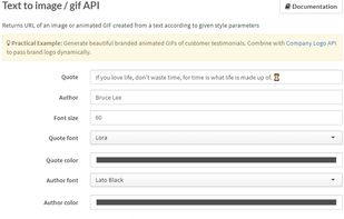 RiteKit Text to image / gif API screenshot 1
