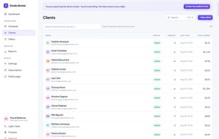 Clients: passes, remaining credits and full history, nothing erased