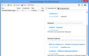 Revealer Keylogger screenshot 1