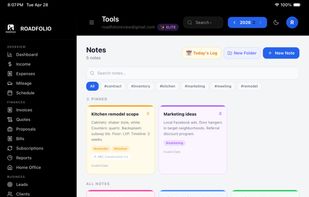 RoadFolio screenshot 3