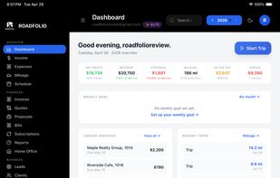 RoadFolio screenshot 1