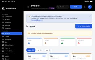 RoadFolio screenshot 1