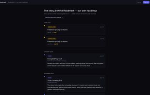 The public decision feed: every pivot and date change in chronological order, each with the reasoning that was written down when the call was made.