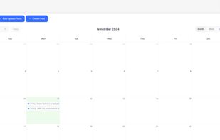 content calendar