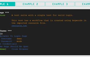 Robot framework screenshot 1