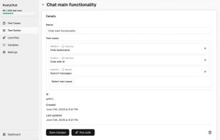 Combine your test cases into a suite and run them in parallel, so more coverage never means a longer wait.