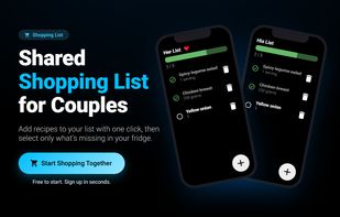 Shop with a Plan.
Auto-generate your shopping list, which stays in sync even in the supermarket.