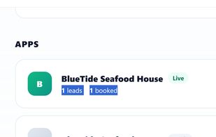 AI workers dashboard showing  1 meeting booked