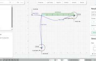 Main window, deformation shape