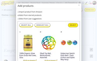 Use Amazon product URLs or the RogueCart Chrome extension to quickly add products to lists.