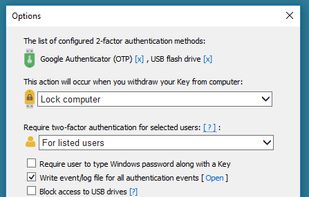 Rohos Logon Key screenshot 1