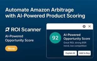 Analyze ROI, profit, and demand instantly across 110+ stores using the ROI Scanner Chrome Extension. Ideal for Amazon and online arbitrage sellers.