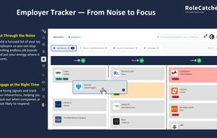 Build a focused shortlist of employers, track signals, and engage at the right time.