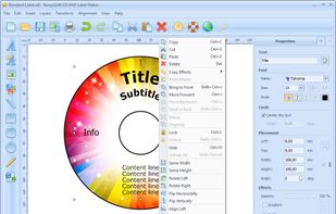 Ronyasoft CD DVD Label Maker screenshot 1