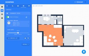 Roometron furnishing the space