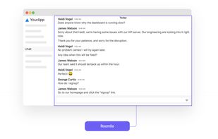 Embedded chat room