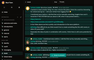 Roomy: moving messages into a thread