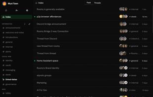 Screenshot of Roomy app, June 2025