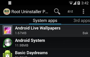 Root Uninstaller Pro screenshot 1