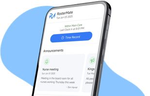 Mobile App where employees can apply for leave and see their shifts and msg managers.