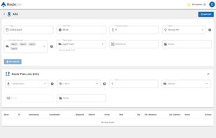 Routeplan - add