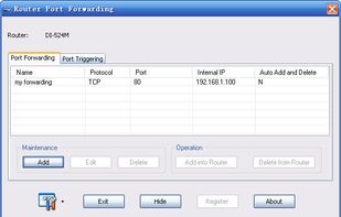 Router Port Forwarding screenshot 1