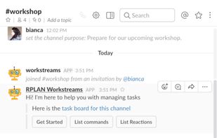 RPLAN Workstreams screenshot 1