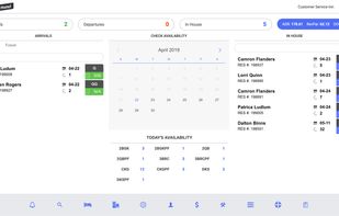 Express Dashboard gives you quick, easy to navigate access to all your Arrivals, Departures and In-house reservations