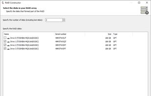 RS RAID Retrieve screenshot 2