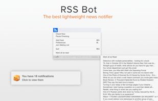 RSS Bot screenshot 1