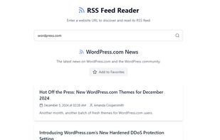 RSS Feed Posts View