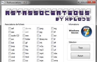 RstAssociations screenshot 1