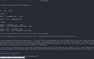 First of 3127 lines of Manual pages