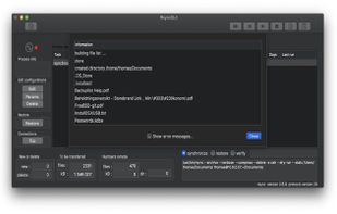 RsyncOSX screenshot 1