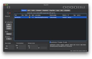 RsyncOSX screenshot 1