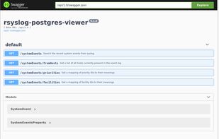 rsyslog-postgres-tools screenshot 2