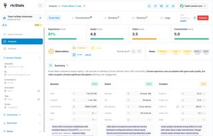 rtcStats screenshot 2