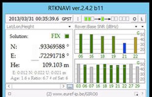 RTKLIB screenshot 1