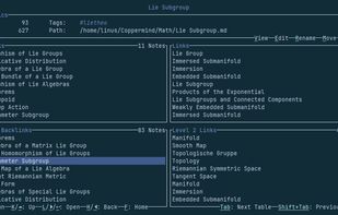 Display View of a single note