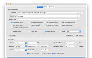 Rummage - Search Tab