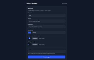 Admin Settings