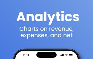 Live P&L, category breakdown, invoice aging, and sales trends. Drill into any period and save custom charts.