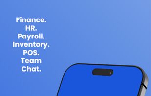 Run finance, HR, inventory, POS, and team chat from your phone — all in one place.