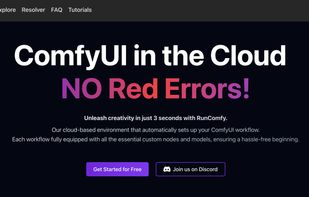 ComfyUI Cloud frontpage