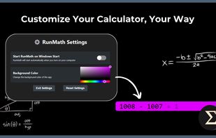 You can customize the calculator background color