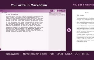 RuscaWriter screenshot 1