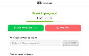 Live prank call with director controls