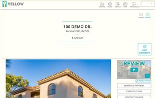 Property listing page