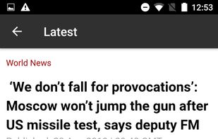 Russia Today screenshot 1