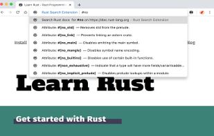 Rust Search Extension screenshot 1